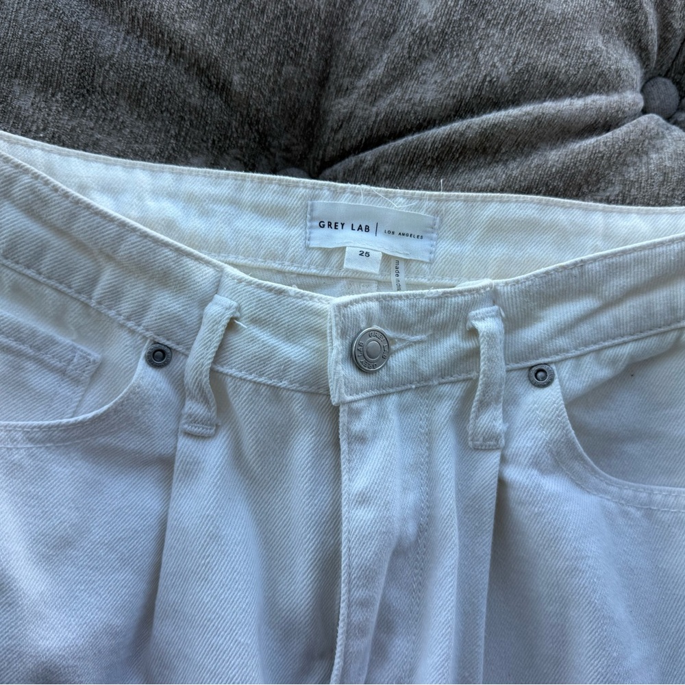Grey Lab Classic White Jeans